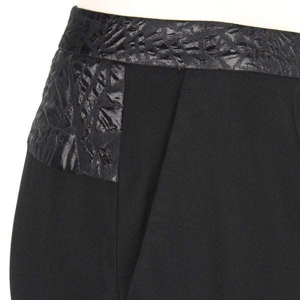 Giles bootcut cropped trousers in black