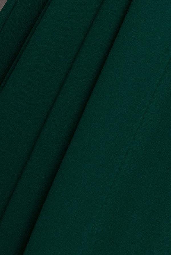 Wrap Back With Front Slit Chiffon Maxi Dress - Emerald Green DR2800P