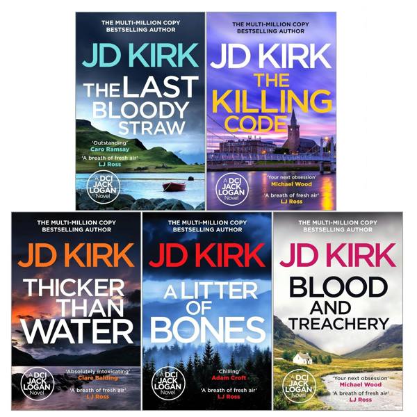 DCI Logan Crime Thrillers Books 1-5 Collection Set by JD Kirk