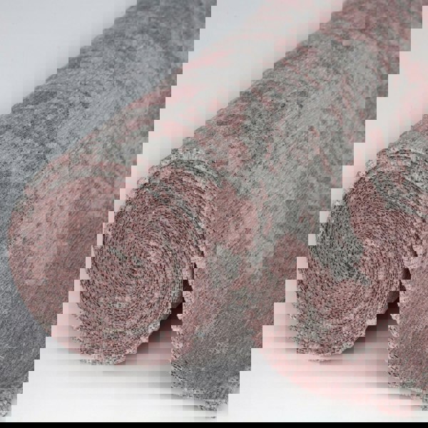 Machine Washable Flatweave Rug in Pink