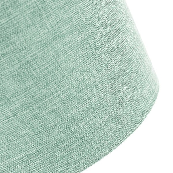 Modern and Elegant Mint Plain Linen Fabric Drum Lamp Shade Maximum Image 4