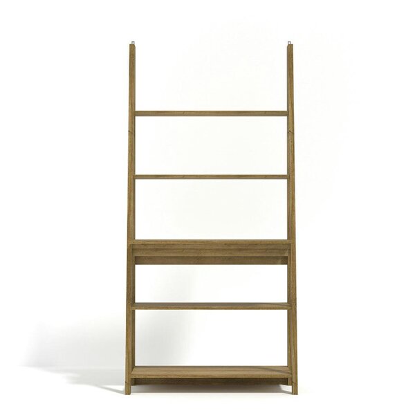 Wyld Haus Athy Brown Oak Wooden Ladder Desk 5 Shelves