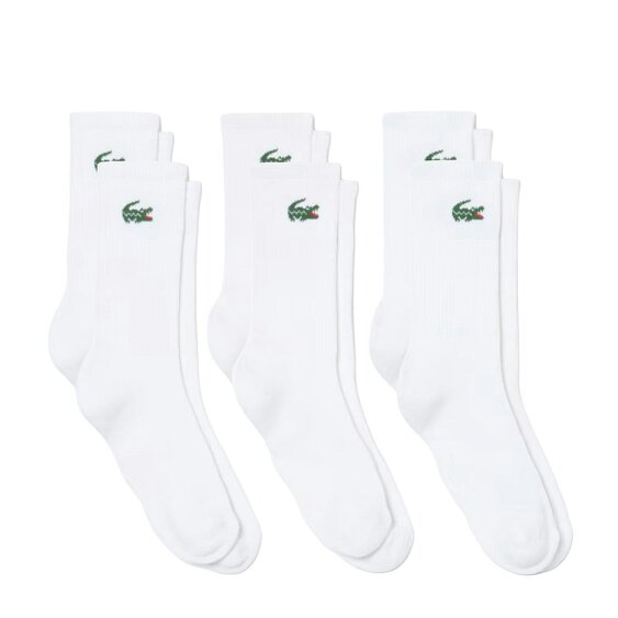 Lacoste 6-Pack Jacquard Crocodile  Sport Socks
