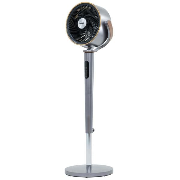 Dellonda Baridi 12" Adjustable-Height Pedestal Fan with Remote Control, Back Light Function & 12hr Timer, Grey - DH264