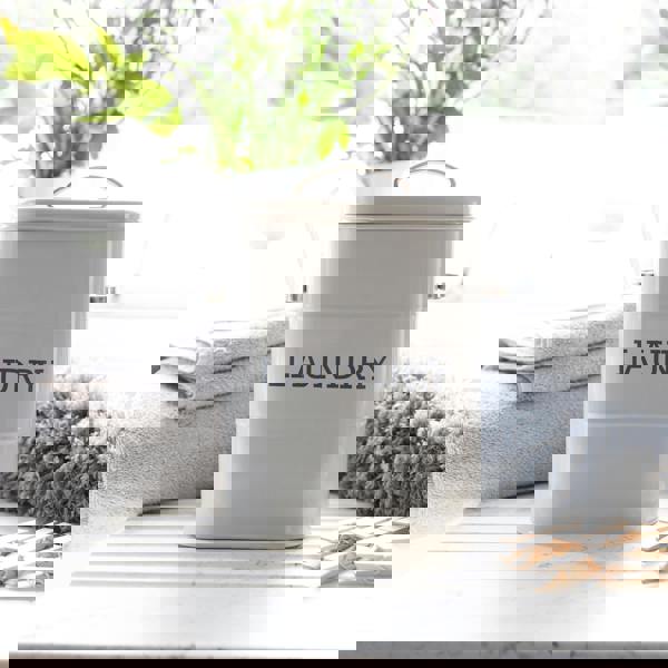 KitchenCraft Living Nostalgia French Grey Laundry Tin