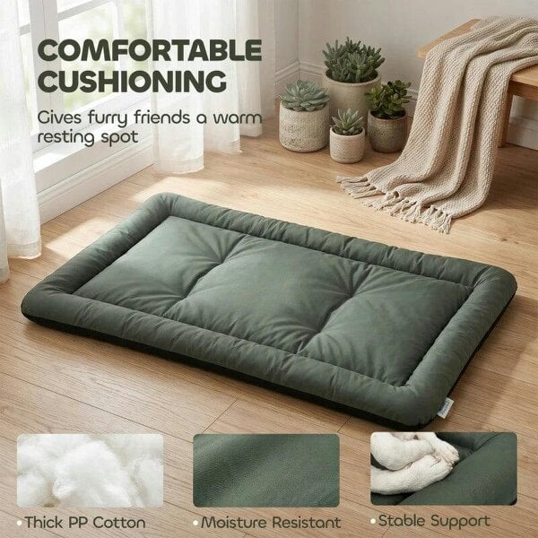 Waterproof Dog Bed, Foldable Pet Bed with Anti-Slip Bottom, Machine Washable for Large Dogs and Cats, 130 x 85 x 7 cm