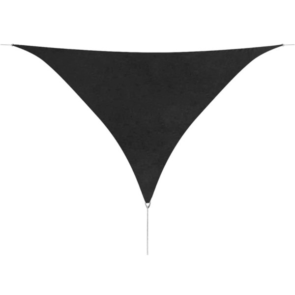 Berkfield Sunshade Sail Oxford Fabric Triangular 5x5x5 m Anthracite