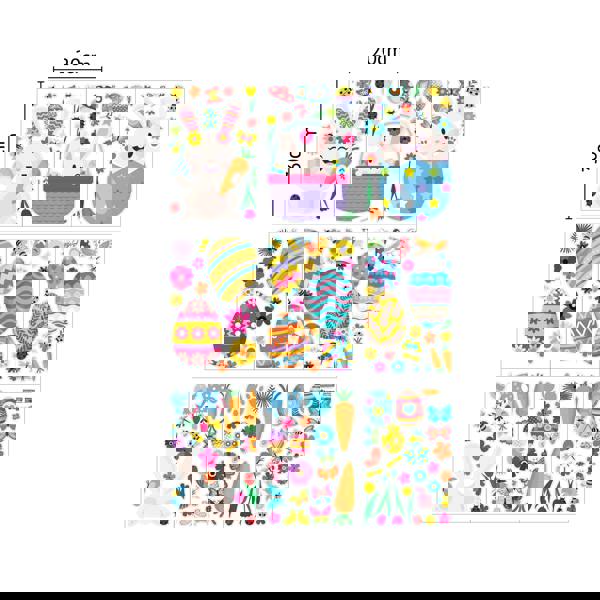 WSW6001- Happy Bunnies Easter Window Clings