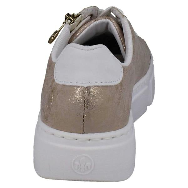Rieker Ladies Rieker Embossed Metallic Trainers N5917