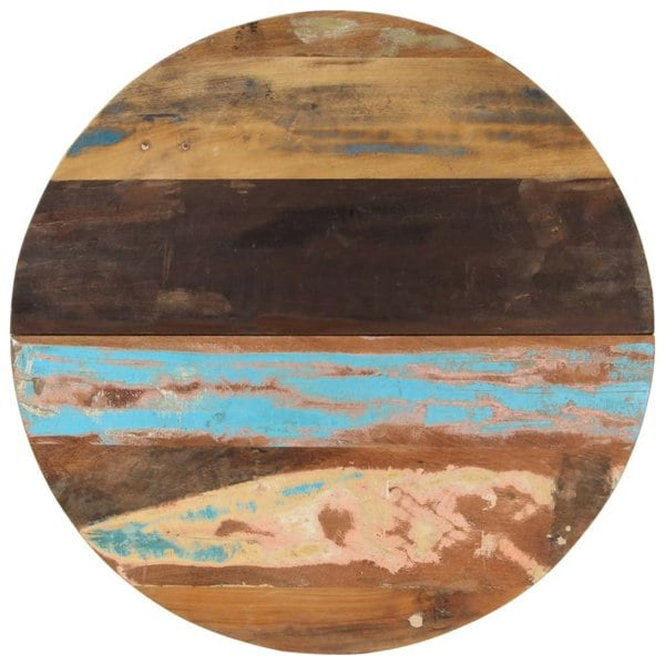 Berkfield Round Table Top 80 cm 25-27 mm Solid Reclaimed Wood