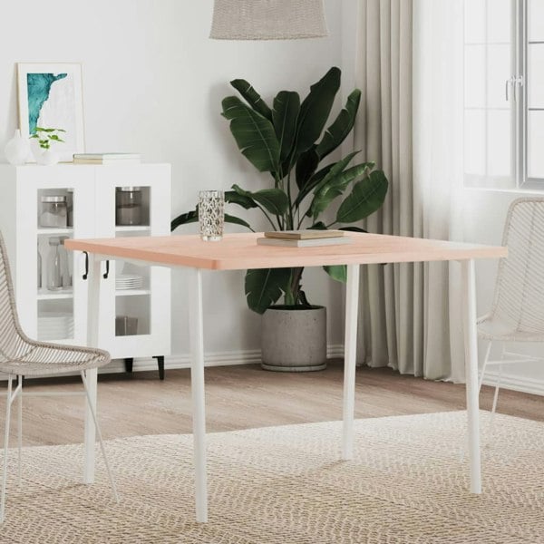 Berkfield Table Top 90x90x2.5 cm Square Solid Wood Beech