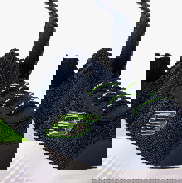Skechers BOUNDER - TREZIC Boys Trainers Navy/Lime