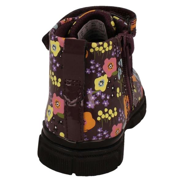 Clarks Girls Clarks Floral Pattern Ankle Boots Evyn Top T