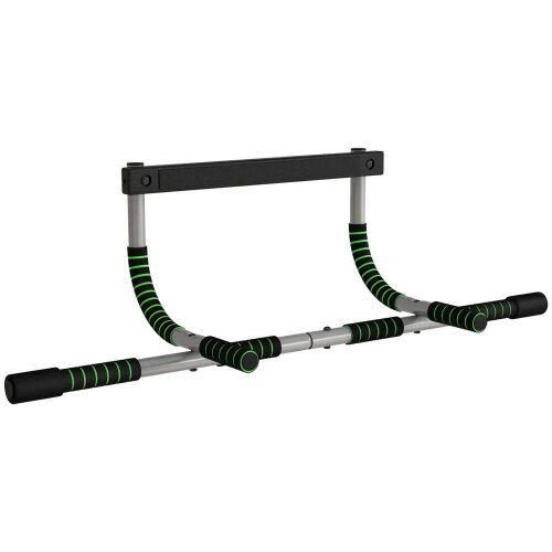 Bobobiy Doorway Pull up Bar, Door Frame Chin up Bar Push up Bar for Home Gym Upper Body Workout, No Drilling or Screws, Green