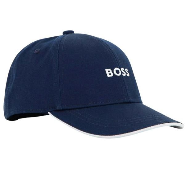 Boss Childrens/Kids Logo Cotton Baseball Cap - Navy - 