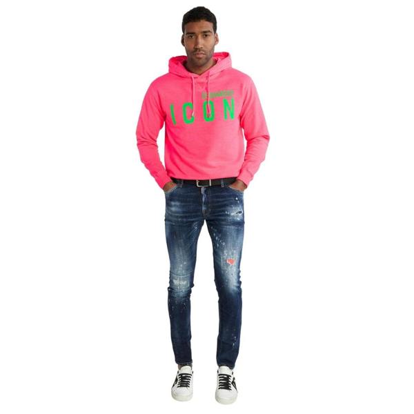 DSQUARED2 Icon Regular Fit Pink Hoodie L