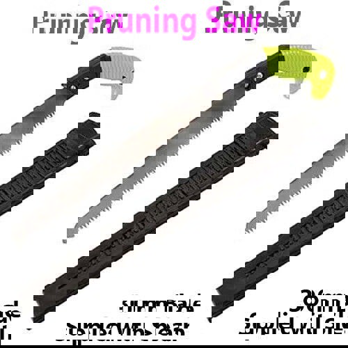 450mm Pruning Saw & Sheath Garden Bush Branch Twig Cutting Tool Allotment Plant Loops