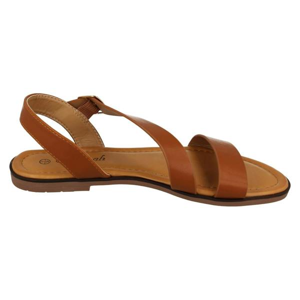 Savannah Ladies Savannah Flat Y Strap Mule Sandal with Buckle F00443