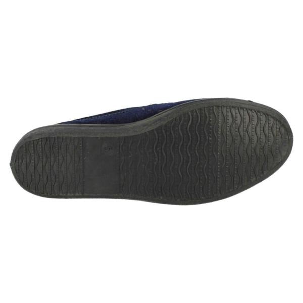 Four Seasons Ladies Four Seasons Full Slippers with Bow Detail