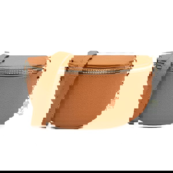 Kitise Italian Real Leather Bum Bag Style Crossbody Bag