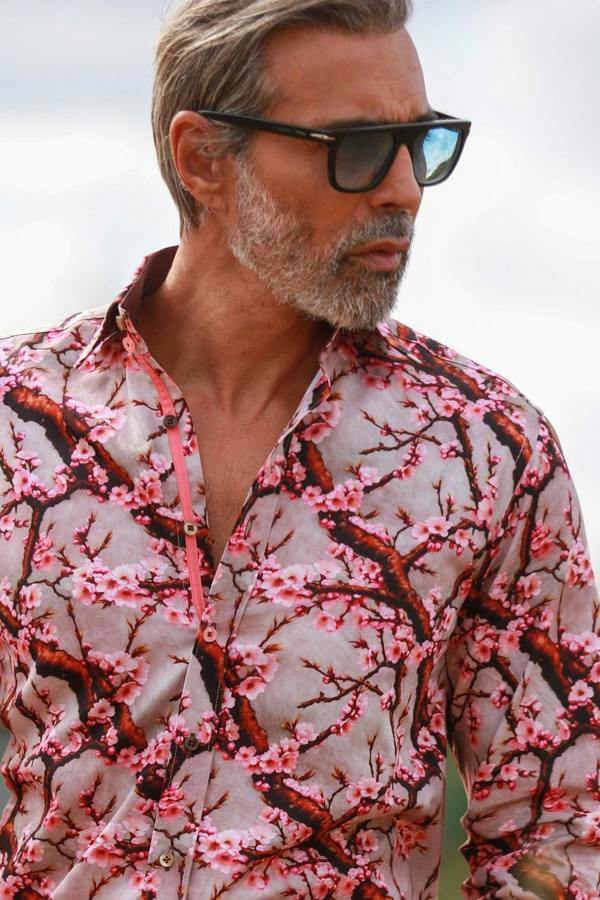 BLOSSOM  PRINT SHIRT – Premium Men's Patterned Shirt by Claudio Lugli | Bold Design, Tailored Fit, Best Printed Shirts