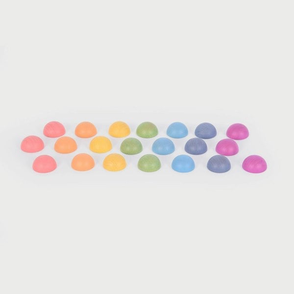 tickit Rainbow Wooden Semispheres
