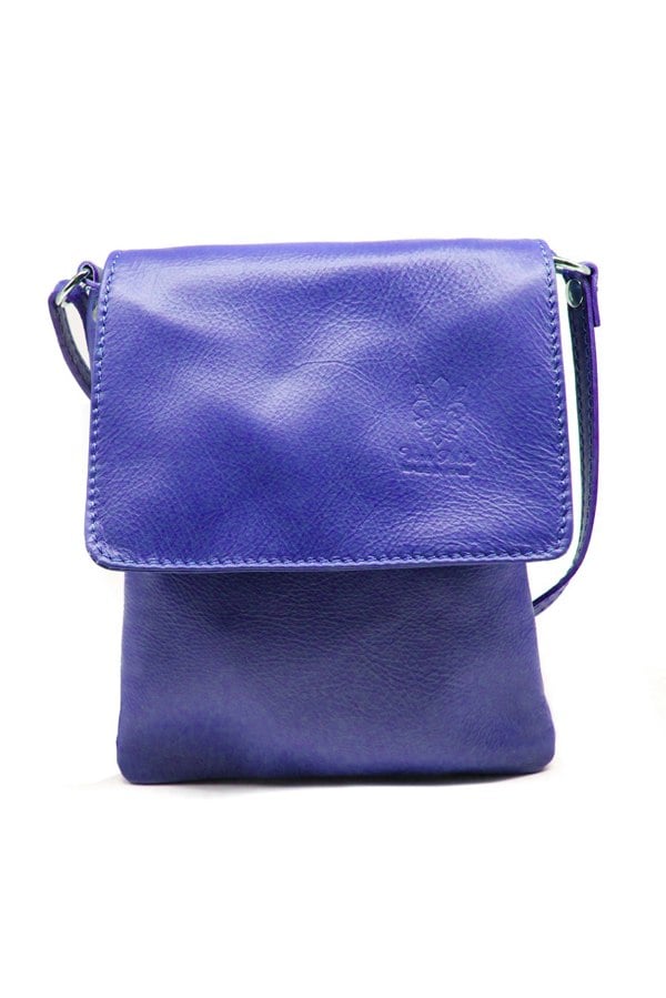 Kitise Stylish Flap Small Genuine Italian Leather Crossbody Bag