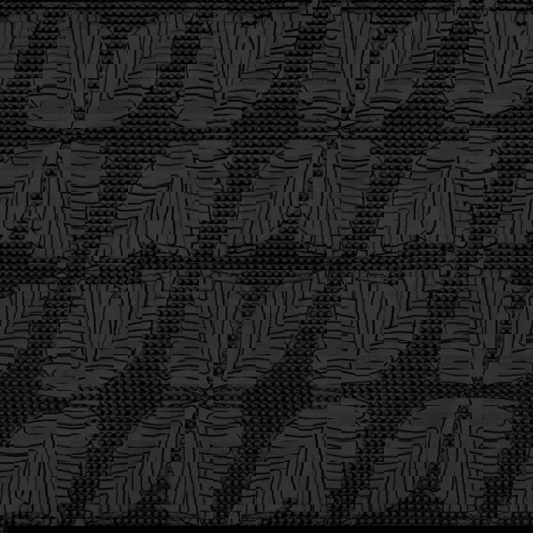 JVL Linden Scraper Rubber Pin Doormat 40x60cm, Black