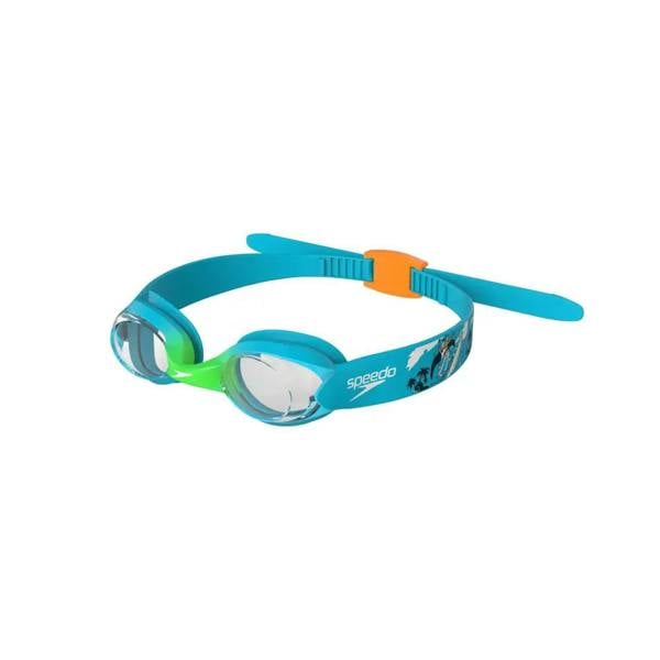 Speedo Illusion kids swim goggle with clear lenses and vibrant accents