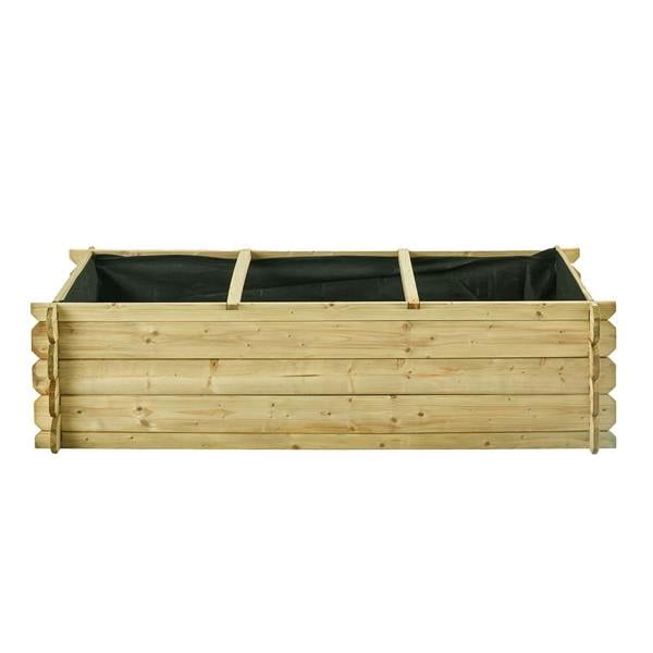 Cerland Basil Wooden Raised Bed 1.4m x 0.6m Pressure Treated Vegetable Growing Bed