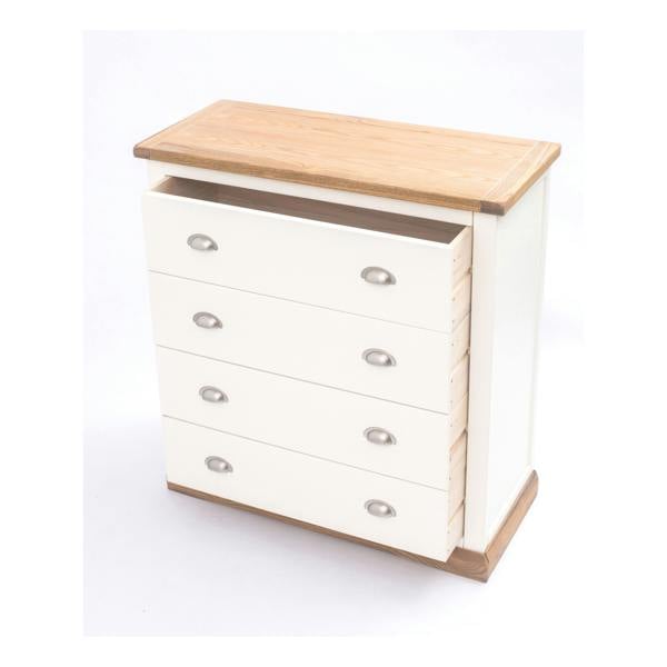 Cabinet Bits Tropea 4 Drawer Chest of Drawers Chrome Cup Handle