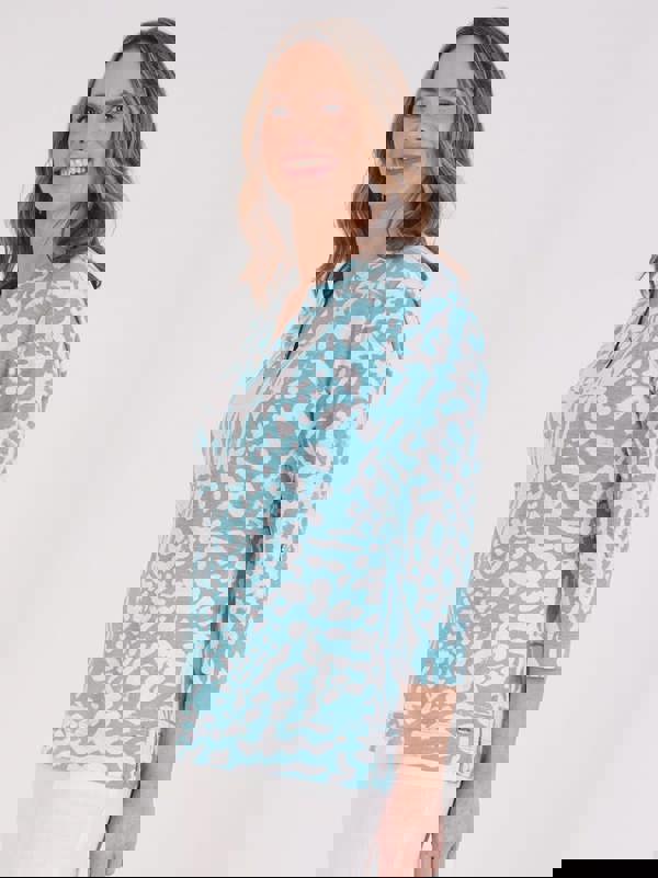 TIGI Mono Aztec Print Top