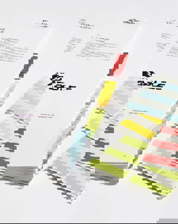 Durable QUICK TAB Self-Adhesive Index Tabs Page Marker | 48 Pack | Assorted