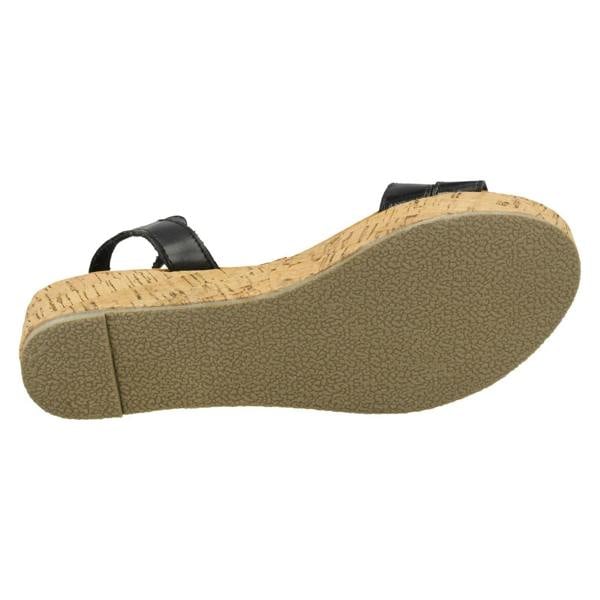 Spot On Ladies Spot On Cork Flatform Sandal