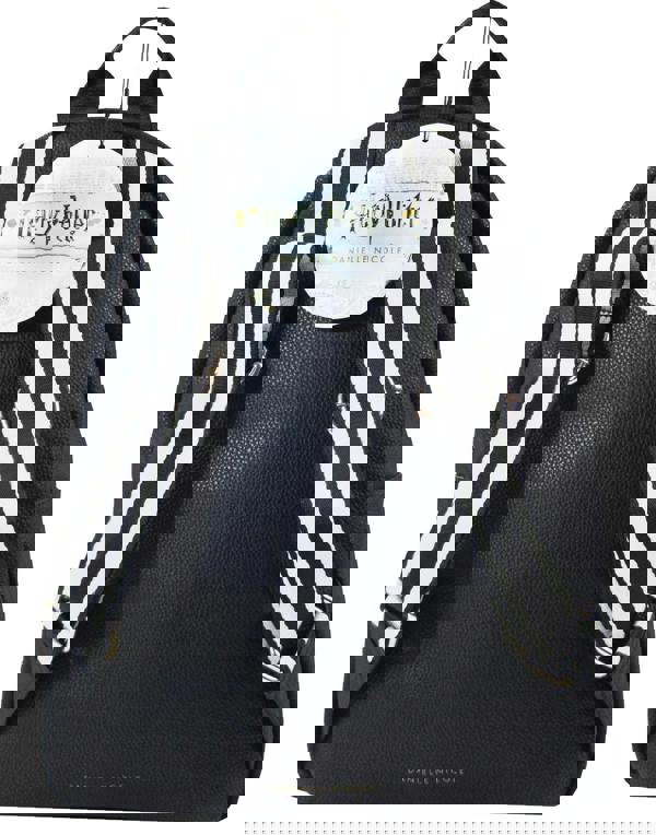 Danielle Nicole Womens Black Quidditch World Cup Text Backpack (One Size)