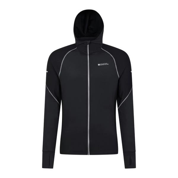 Mountain Warehouse Mens Control II Running Hoodie - Black - 