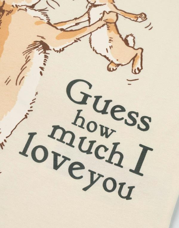 Guess How Much I Love You Unisex Kids Off-White Character Short Sleeved T-Shirt