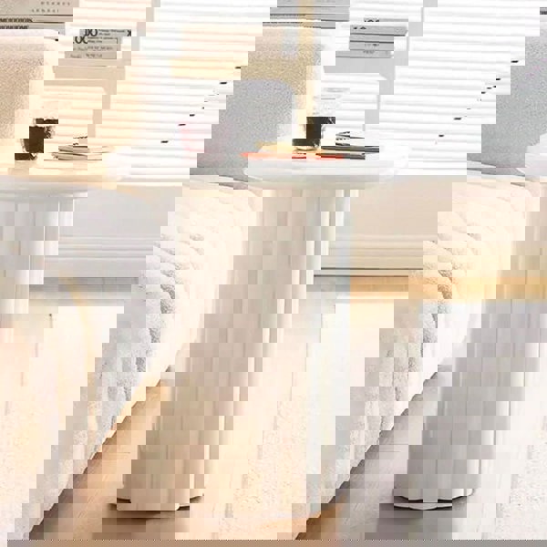 Derek Cylinder Side Table, White-Rit Concept-Rit Concept