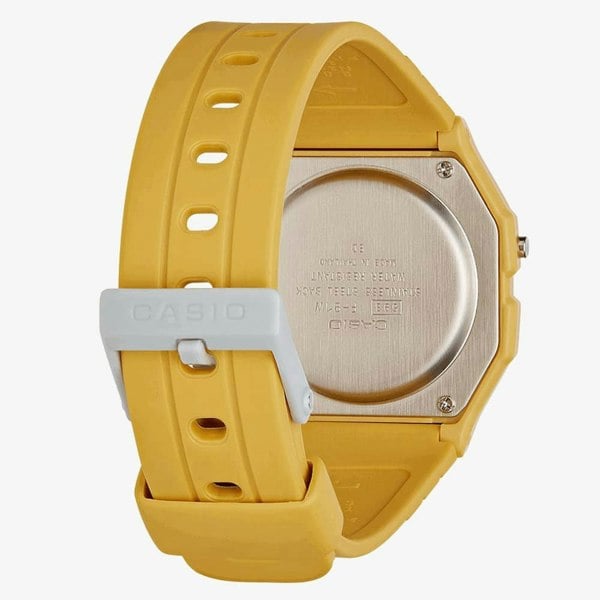 Casio Mustard Yellow Rubber Digital Watch F-91WC-9AEF