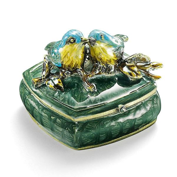 Museum Selection Lovebirds Enamel Box