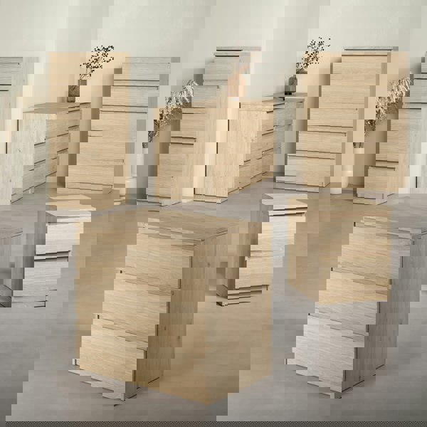 Furniture To Go Naia Bedside 2 Drawers in Jackson Hickory