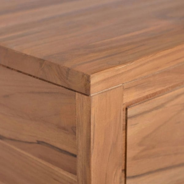 Berkfield Wall-mounted Bathroom Cabinet 60x45x30 cm Solid Teak Wood