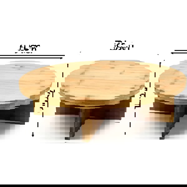 Maison des Cadeaux Bamboo Round Cake Stand