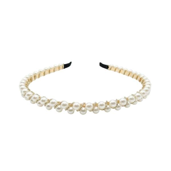 Gold Trip Sparkle Twist Pearl Headband