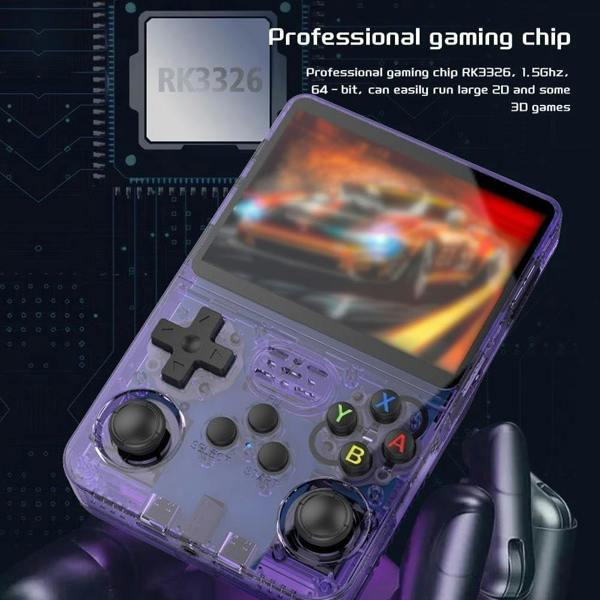 Dyzi R36S Retro Handheld Game Console 3.5" IPS Display USB Rechargeable