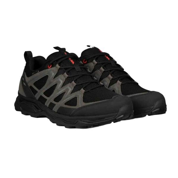 Trespass Mens Carraig Suede Walking Shoes - Black/Grey - 