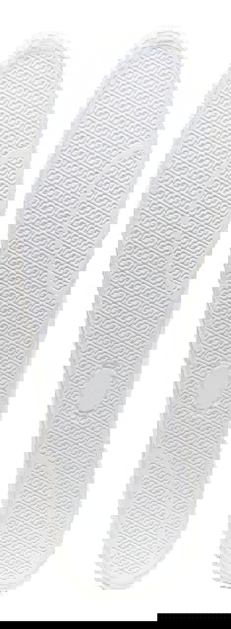 Rocket Dog Cheeryful Womens Slip On Casual Trainers Shoe, view of the white rubber sole with textured pattern.