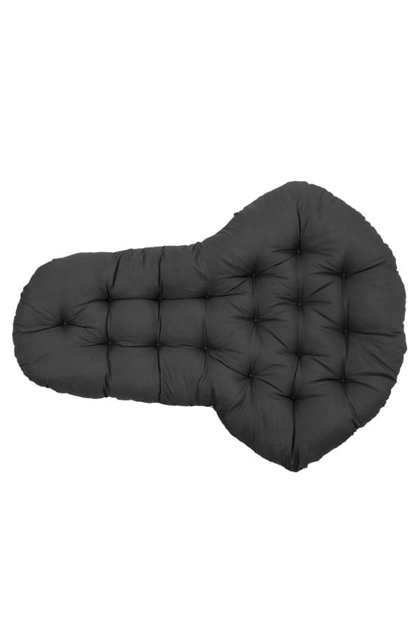 Living and Home Outdoor T-Shaped Egg Chair Cushion Hanging Swing Chair Pad,Black