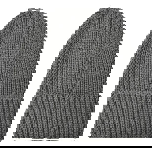 Lambretta Knitted Fleece Turn Up Bobble Skater Style Beanie Hat