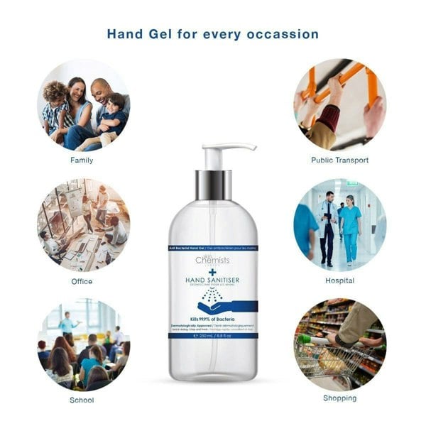 PO2SC353 skinChemists Hand Sanitiser 250ml Twin Value Savings Pack